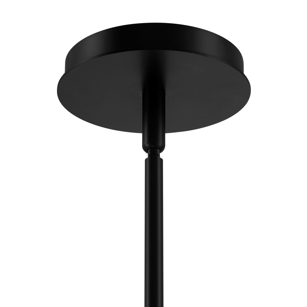 Levi 4 Globe Chandelier 26", Matte Black