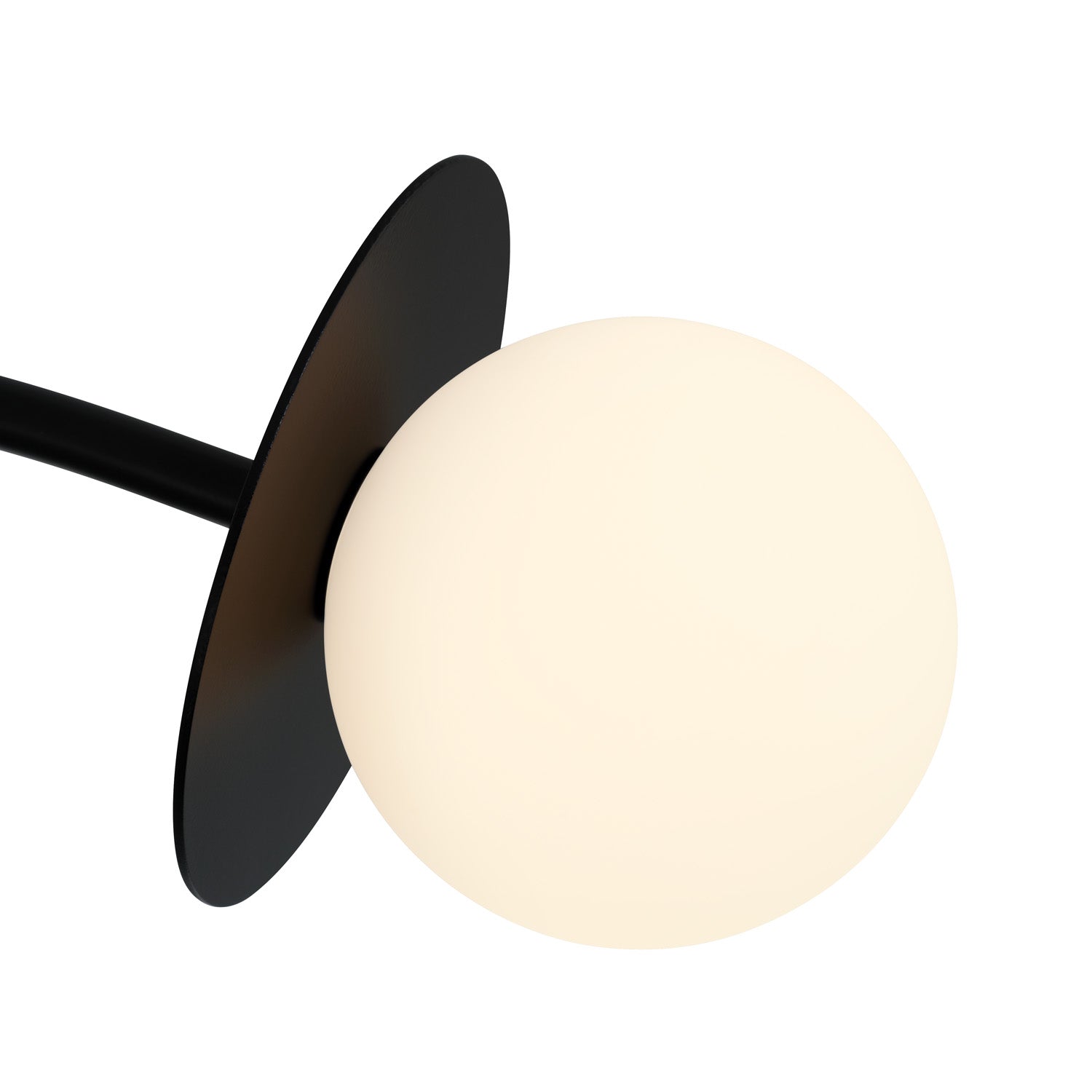 Levi 4 Globe Chandelier 26", Matte Black