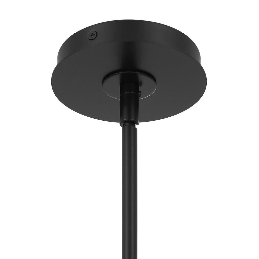 Taylor 6 Light Chandelier 30", Matte Black