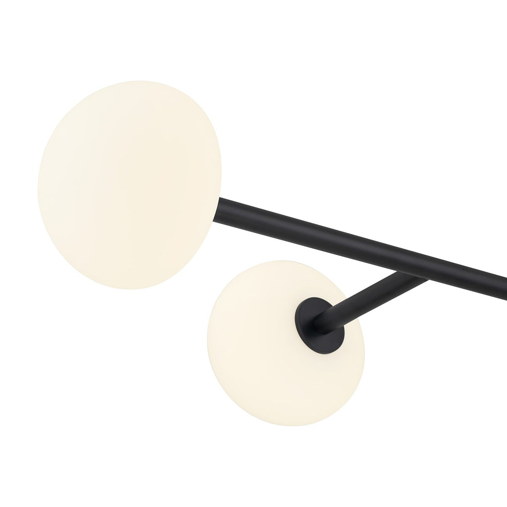 Vince 4 Light Linear Pendant 40", Matte Black