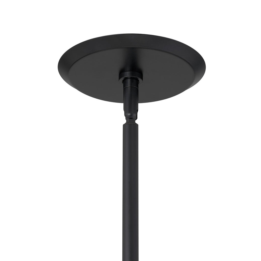 Vince 4 Light Linear Pendant 40", Matte Black