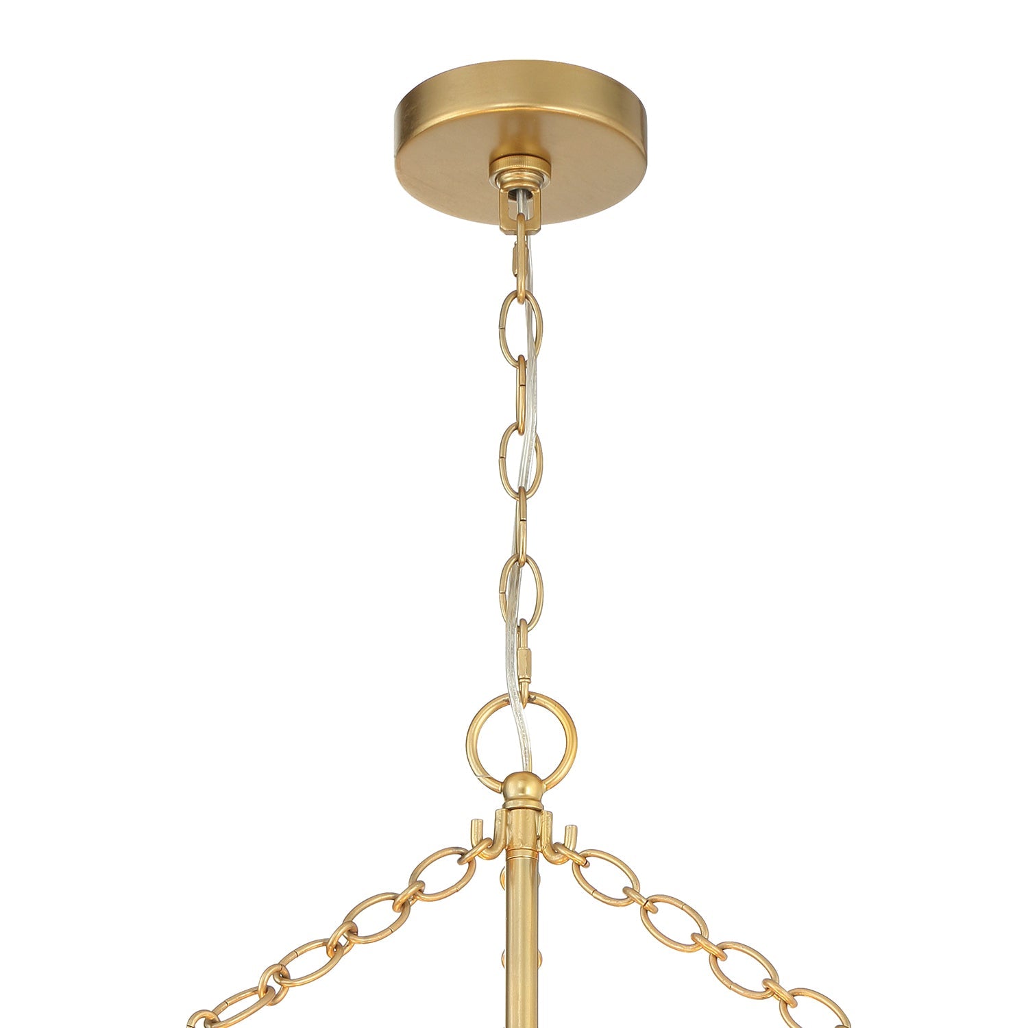 Sorelle 10 Light Chandelier 24", Jute and Soft Brass