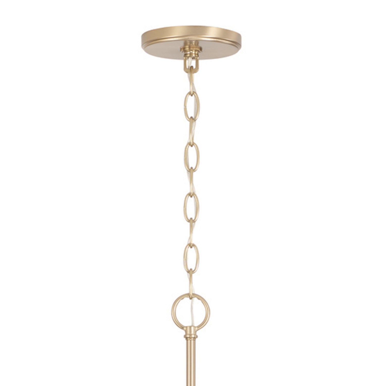 Oriana 8 Light Chandelier 52", Matte Brass