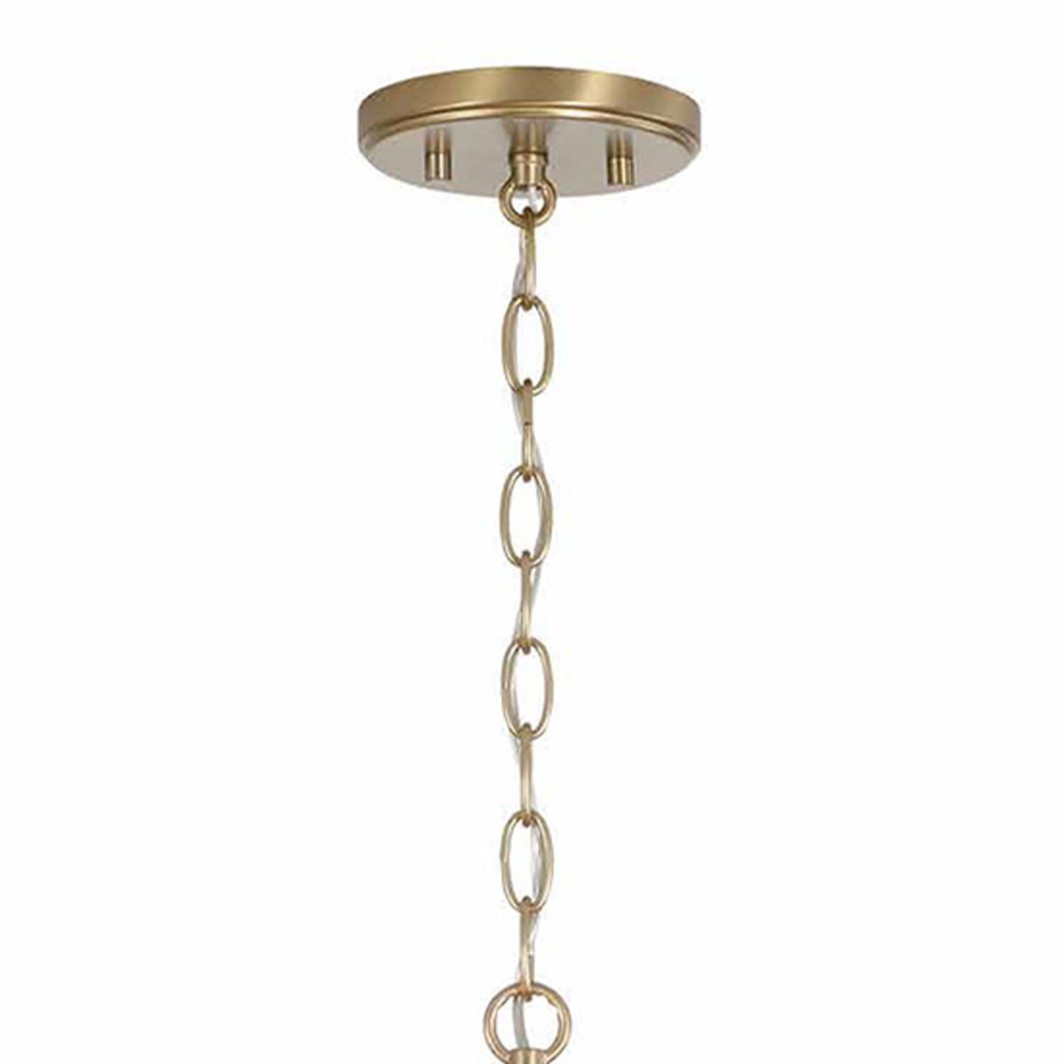 Saltair Chandelier 20", Matte Brass with Natural Rope