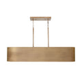 Reed Linear Chandelier 44", Textured Brushed Brass