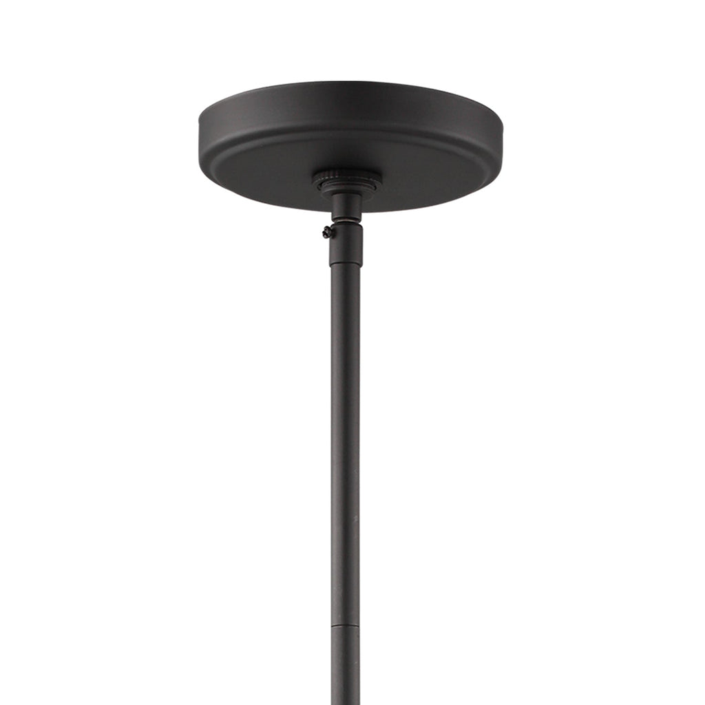 Foster 5 Light Chandelier 28", Matte Black