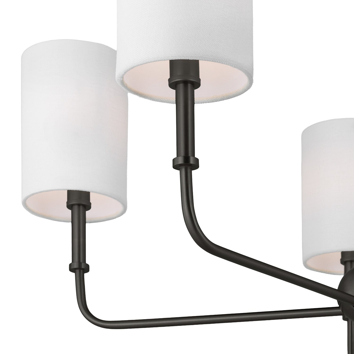 Remington 5 Light Chandelier 26", Matte Black