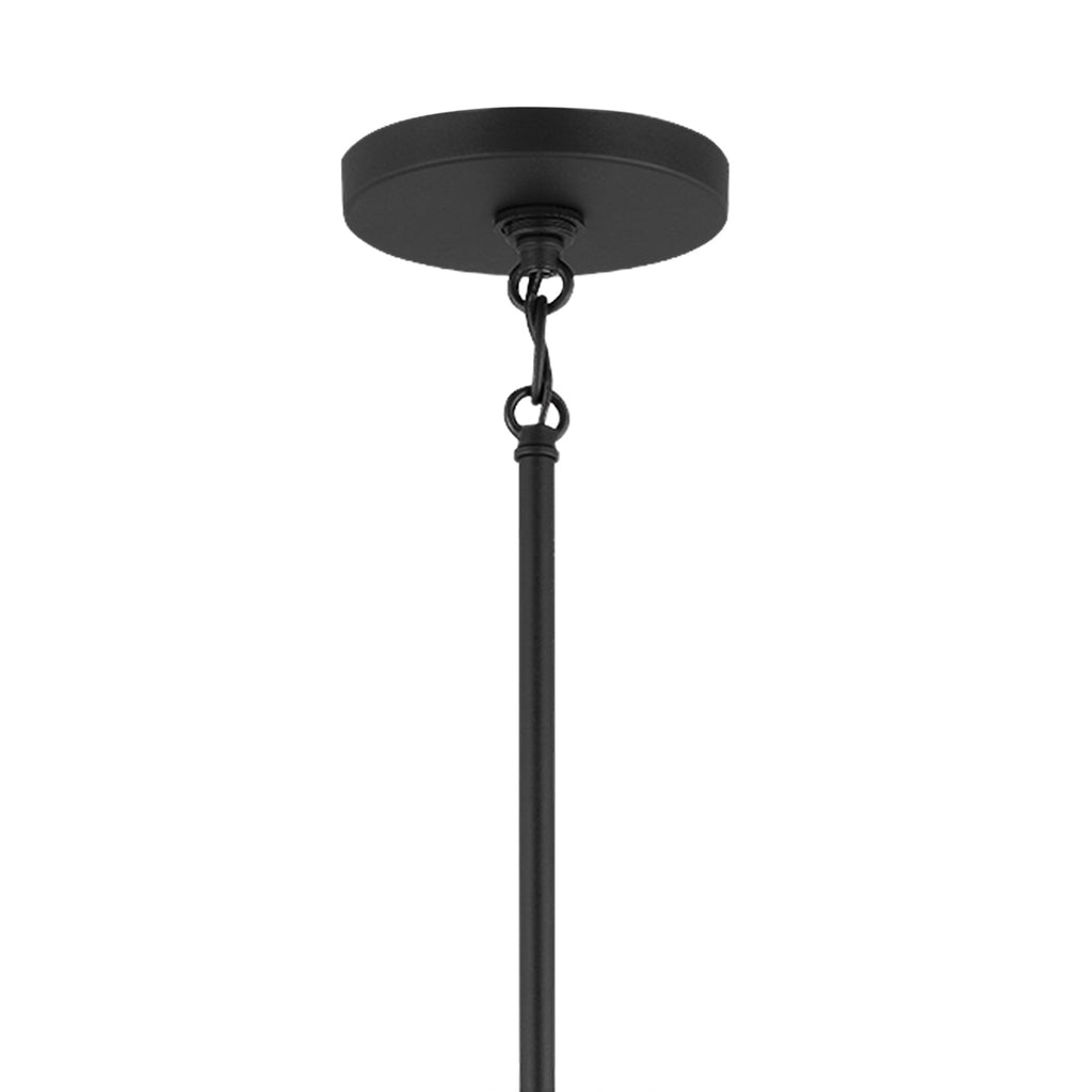Remington 5 Light Chandelier 26", Matte Black
