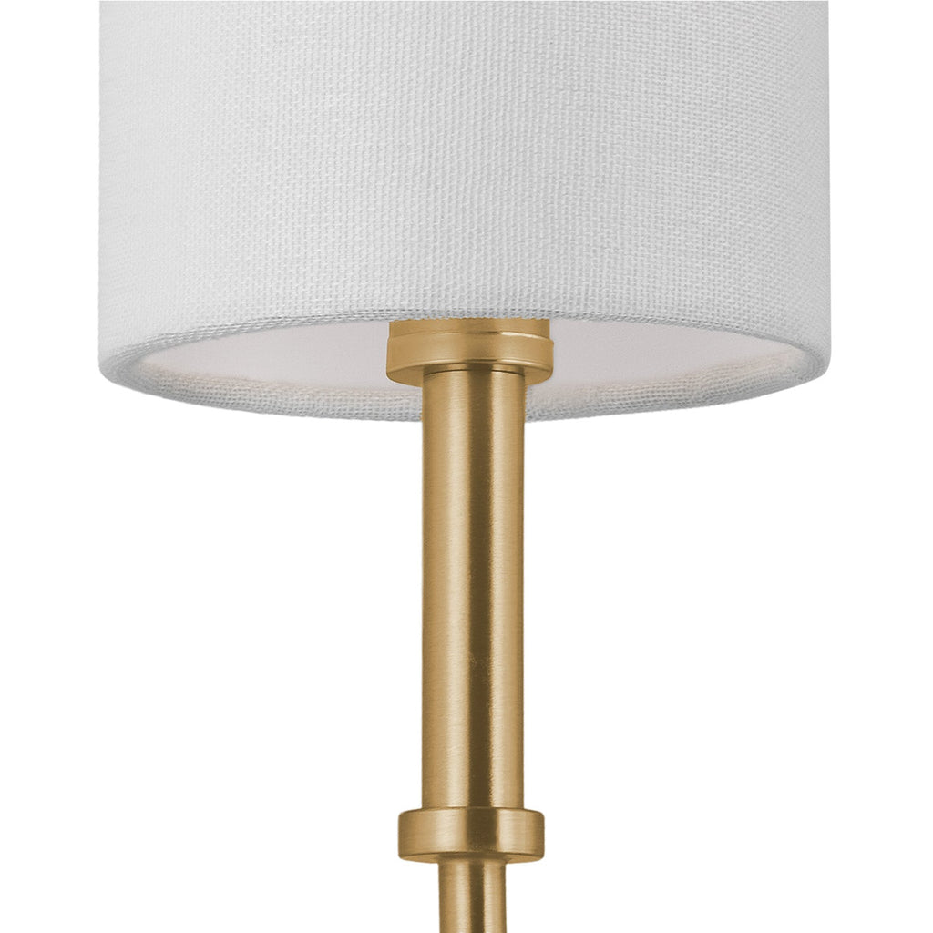 Remington 6 Light Linear Chandelier 44", Satin Brass