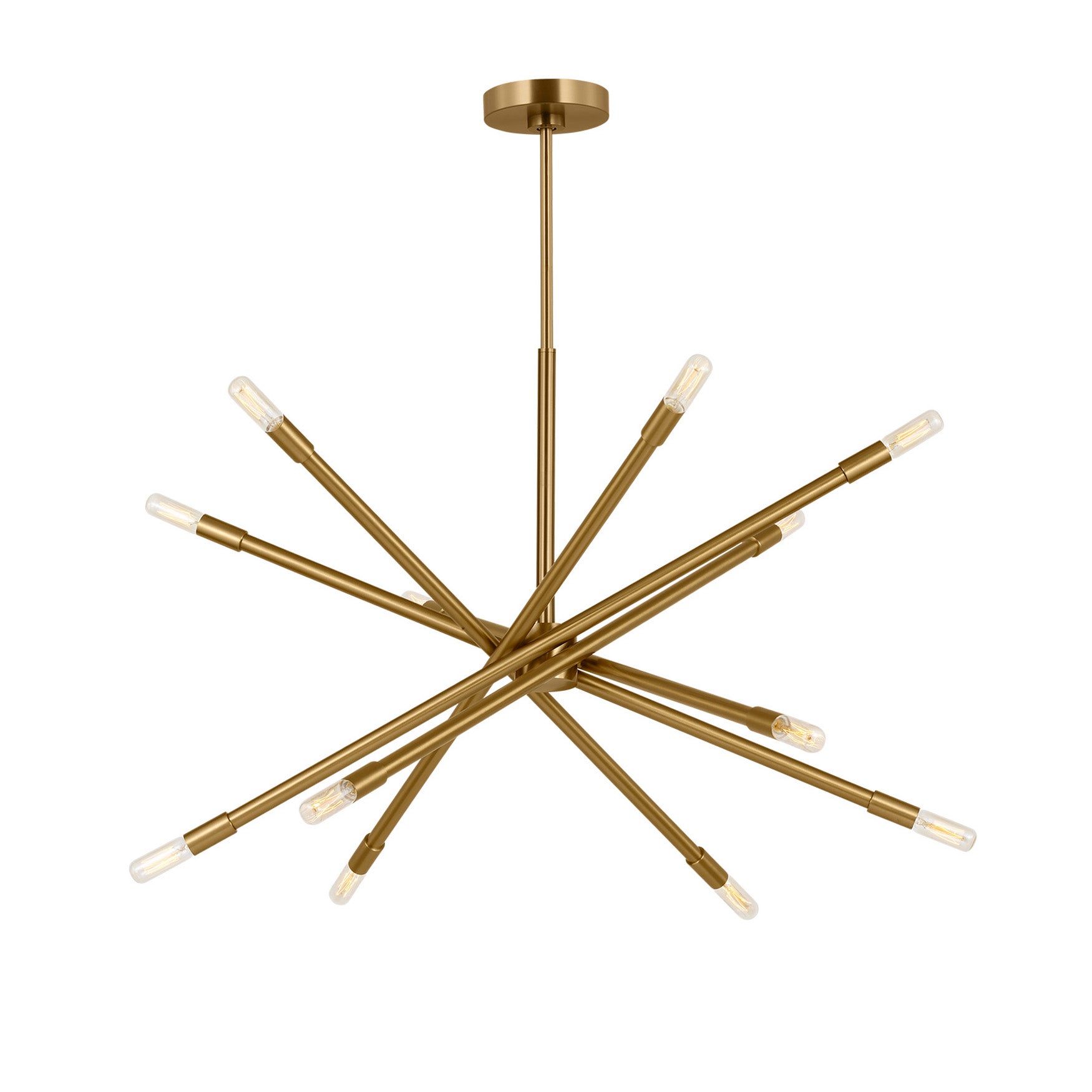 Ferris Large Chandelier 35", Modern Brass