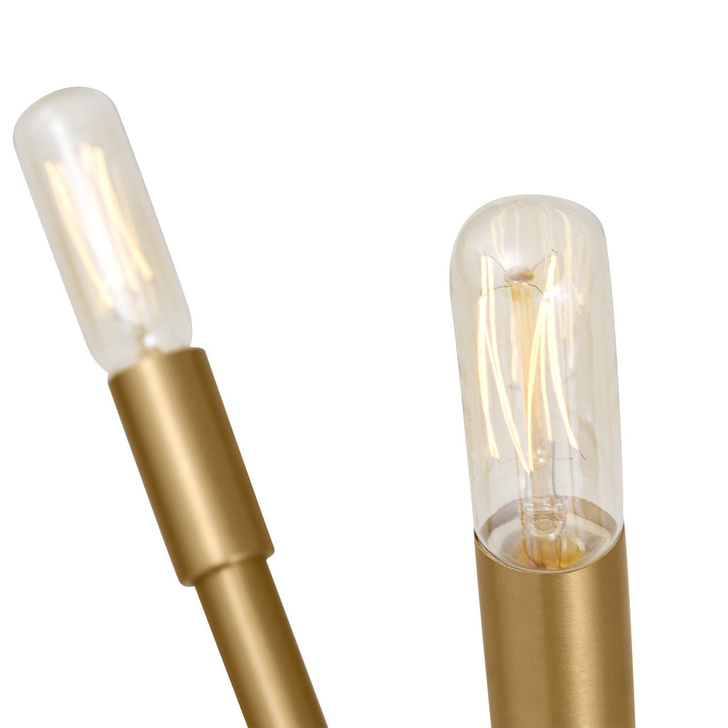 Ferris Large Chandelier 35", Modern Brass