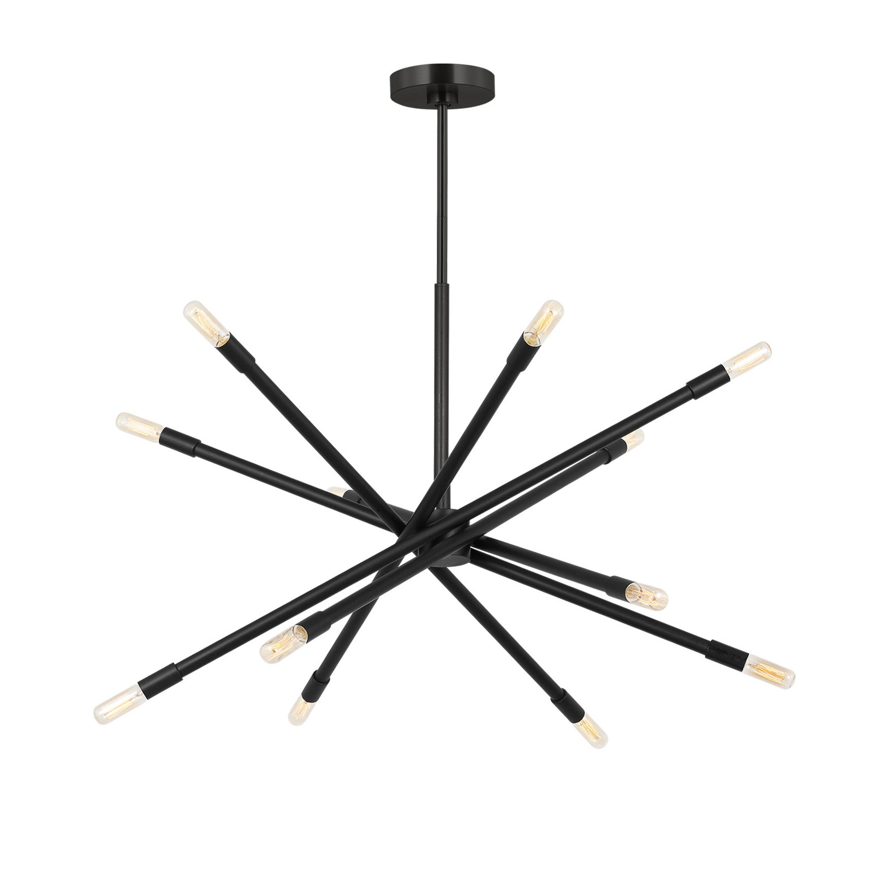 Ferris Large Chandelier 35", Matte Black