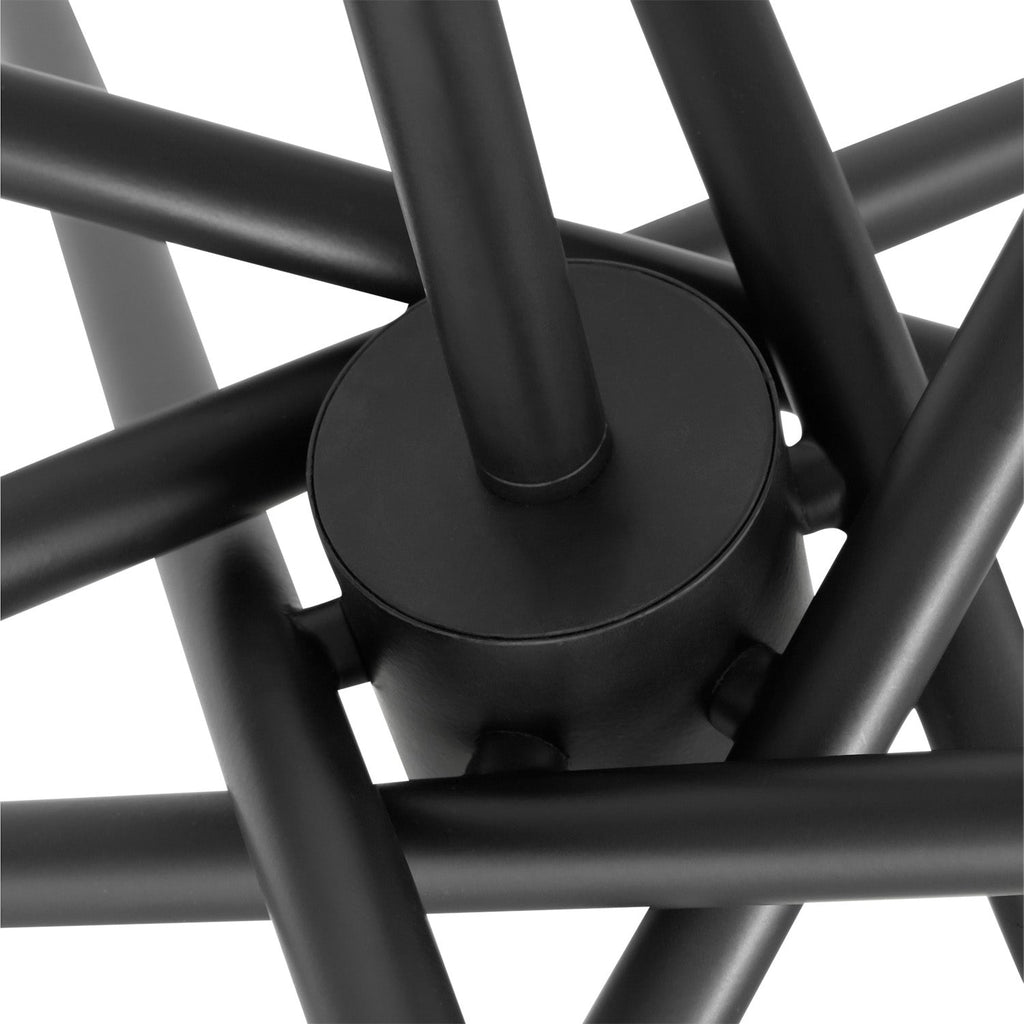 Ferris Large Chandelier 35", Matte Black