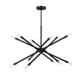Ferris Large Chandelier 35", Matte Black